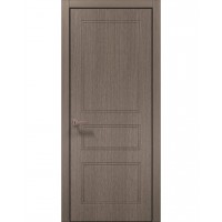 Двери Папа Карло STYLE ST-27 Дуб серый, кромка алюминий черный