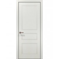 Двери Папа Карло STYLE ST-27 Ясень белый, кромка алюминий черный