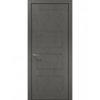 Двери Папа Карло STYLE ST-28 Бетон серый, кромка алюминий черный