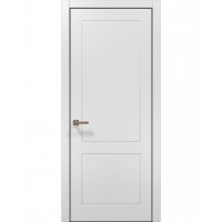 Двери Папа Карло STYLE ST-30 Белый матовый, кромка алюминий черный