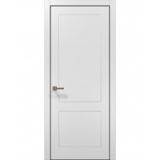 Двери Папа Карло STYLE ST-30 Белый матовый, кромка алюминий черный