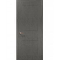 Двери Папа Карло STYLE ST-31 Бетон серый, кромка алюминий черный