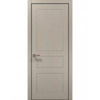 Двері Папа Карло STYLE ST-31 Дуб кремовий, кромка алюміній чорний