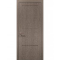 Двери Папа Карло STYLE ST-32 Дуб серый, кромка алюминий черный