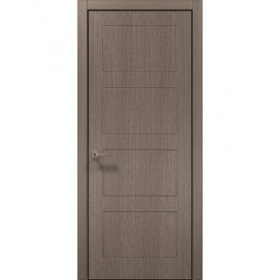 Двери Папа Карло STYLE ST-32 Дуб серый, кромка алюминий черный
