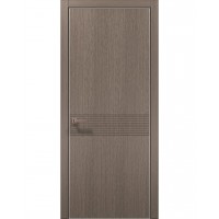 Двері Папа Карло STYLE ST-33 Дуб сірий, кромка алюміній сірий