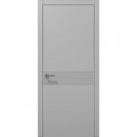 Двері Папа Карло STYLE ST-33 Сірий матовий, кромка алюміній сірий