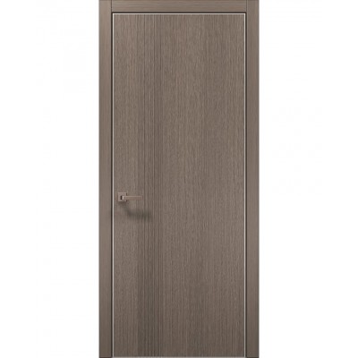 Двері Папа Карло STYLE ST-34 Дуб сірий, кромка алюміній сірий