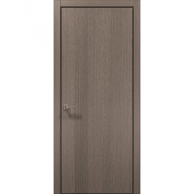 Двери Папа Карло STYLE ST-34 Дуб серый, кромка алюминий черный
