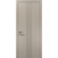 Двері Папа Карло STYLE ST-35 Дуб кремовий, кромка алюміній сірий