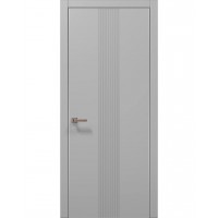 Двері Папа Карло STYLE ST-35 Сірий матовий, кромка алюміній сірий