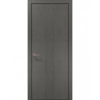 Двери Папа Карло STYLE ST-35 Бетон серый, кромка алюминий черный