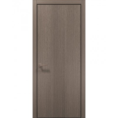 Двери Папа Карло STYLE ST-35 Дуб серый, кромка алюминий черный