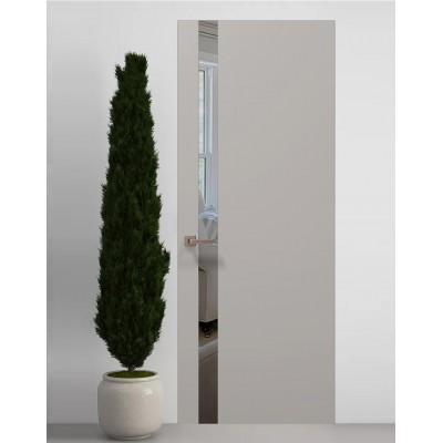 Двері приховані Папа Карло PL-04 Світло сірий супермат, кромка АВС