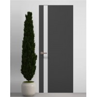 Двери скрытые Папа Карло PL-04 Темно серый супермат, кромка АВС