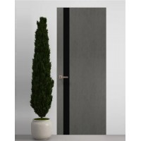 Двері приховані Папа Карло PL-04 Бетон сірий, кромка АВС