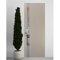 Двери скрытые Папа Карло PL-04 Дуб кремовый, кромка алюминий серебро