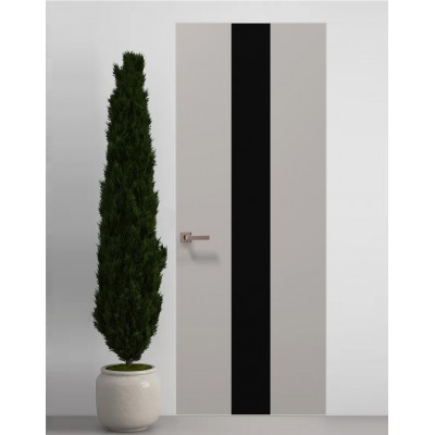 Двері приховані Папа Карло PL-06 Світло сірий супермат, кромка АВС