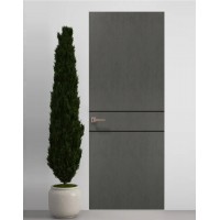 Двери скрытые Папа Карло PL-07 Бетон серый, кромка АВС