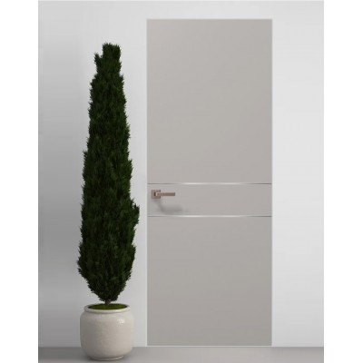 Двері приховані Папа Карло PL-07 Світло сірий супермат, кромка АВС