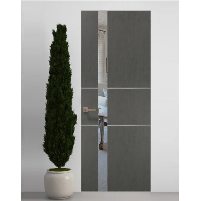 Двері приховані Папа Карло PL-08 Бетон сірий, кромка АВС