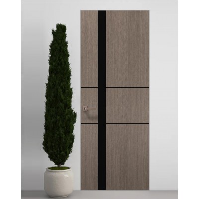 Двері приховані Папа Карло PL-08 Дуб сірий, кромка АВС