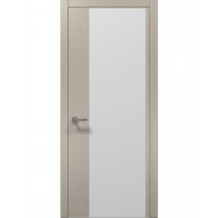 Двери Папа Карло PLATO PL-13 Дуб кремовый, кромка алюминий серебро