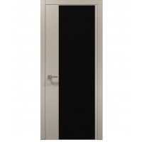 Двери Папа Карло PLATO PL-13 Дуб кремовый, кромка алюминий серебро