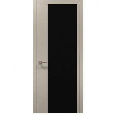 Двері Папа Карло PLATO PL-13 Дуб кремовий, кромка алюміній срібло