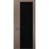 Двері Папа Карло PLATO PL-13 Дуб сірий, кромка алюміній срібло