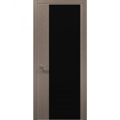 Двери Папа Карло PLATO PL-13 Дуб серый, кромка алюминий серебро