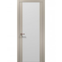 Двері Папа Карло PLATO PL-14 Дуб кремовий, кромка алюміній срібло