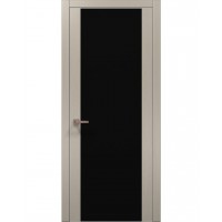 Двері Папа Карло PLATO PL-14 Дуб кремовий, кромка алюміній срібло