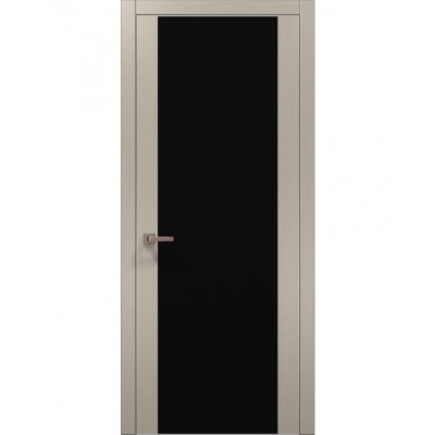 Двері Папа Карло PLATO PL-14 Дуб кремовий, кромка алюміній срібло