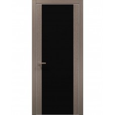 Двері Папа Карло PLATO PL-14 Дуб сірий, кромка алюміній срібло