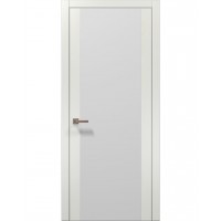 Двері Папа Карло PLATO PL-14 Ясен білий, кромка алюміній срібло