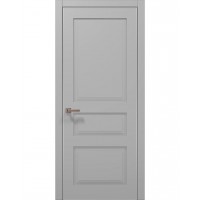 Двері Папа Карло STYLE ST-03 Сірий матовий, кромка алюміній сірий