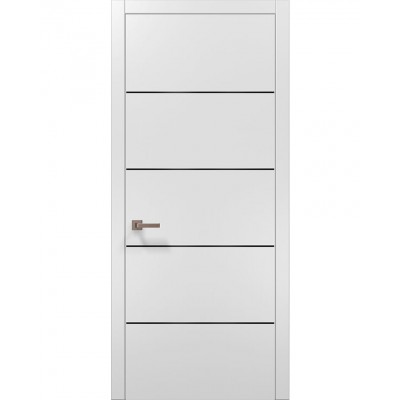 Двері Папа Карло PLATO PL-02 Білий матовий, кромка АВСЧ