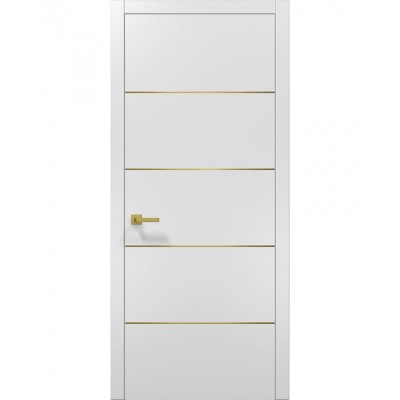 Двері Папа Карло PLATO PL-02 Білий матовий, кромка АВСЧ