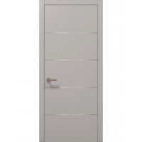 Двері Папа Карло PLATO PL-02 Світло сірий супермат, кромка АВСЧ