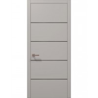 Двері Папа Карло PLATO PL-02 Світло сірий супермат, кромка АВСЧ