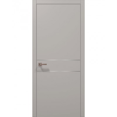 Двері Папа Карло PLATO PL-07 Світло сірий супермат, кромка АВСЧ
