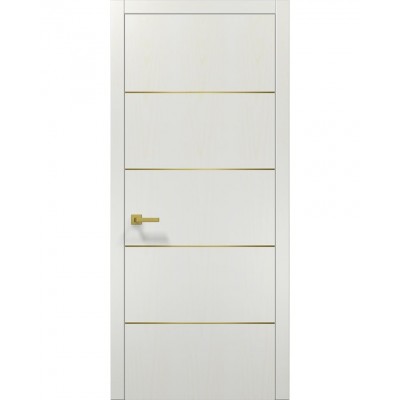 Двері Папа Карло PLATO PL-02 Ясен білий, кромка АВСЧ