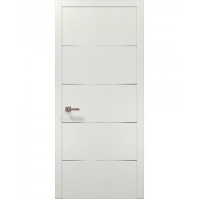 Двері Папа Карло PLATO PL-02 Ясен білий, кромка АВСЧ