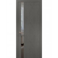 Двері Папа Карло PLATO PL-04 Бетон сірий, кромка АВСЧ
