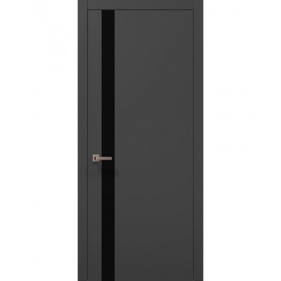 Двері Папа Карло PLATO PL-04 Темно сірий супермат, кромка АВСЧ