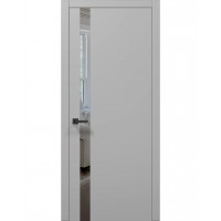 Двері Папа Карло PLATO PL-04 Сірий матовий, кромка АВСЧ