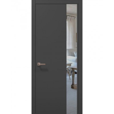 Двері Папа Карло PLATO PL-05 Темно сірий супермат, кромка АВСЧ