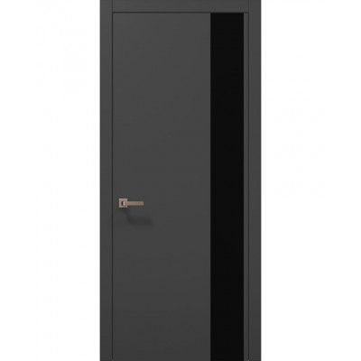 Двері Папа Карло PLATO PL-05 Темно сірий супермат, кромка АВСЧ