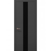 Двері Папа Карло PLATO PL-06 Темно сірий супермат, кромка АВСЧ